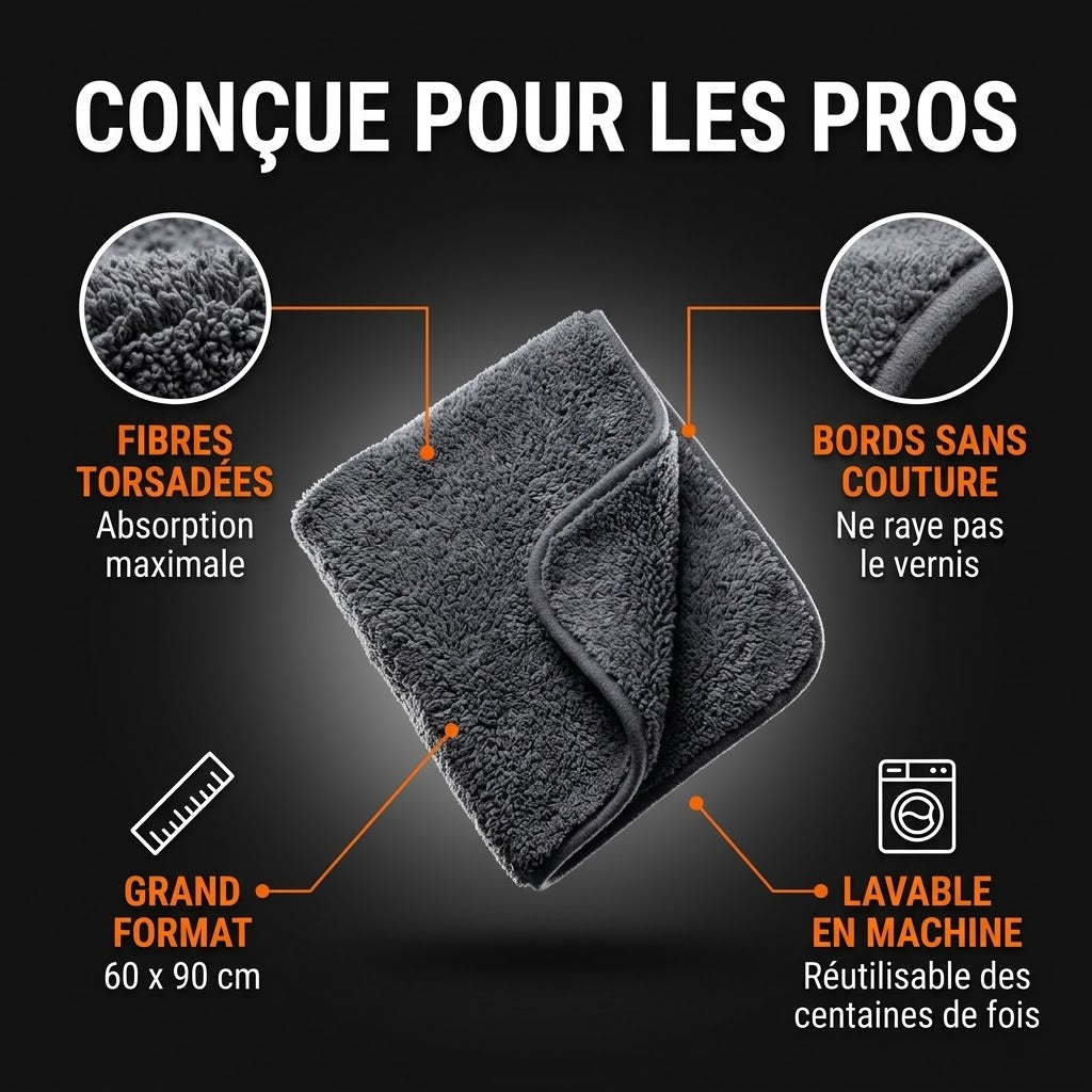 Serviette De Voiture , Tissue De Séchage En Microfibre